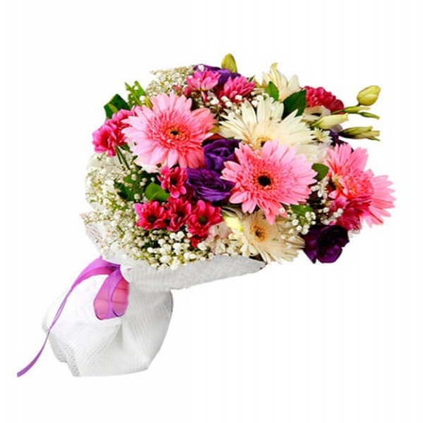 Marmaris Çiçek - Gerbera Güzeli El Buketi