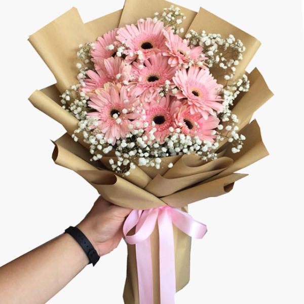 Marmaris Çiçek - Pembe Gerbera Buketi